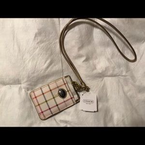 Coach Lanyard Name Tag/ID Holder